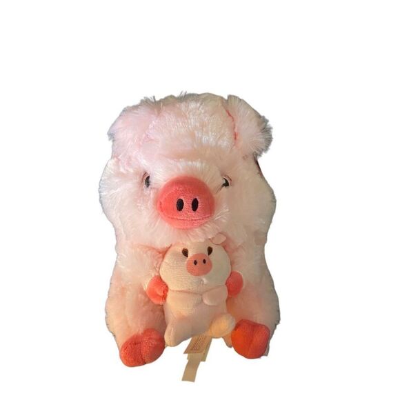 NWT Nanco, billy buddy, pink, plush stuffed animal toy pig 10 x 7 - Picture 3 of 6